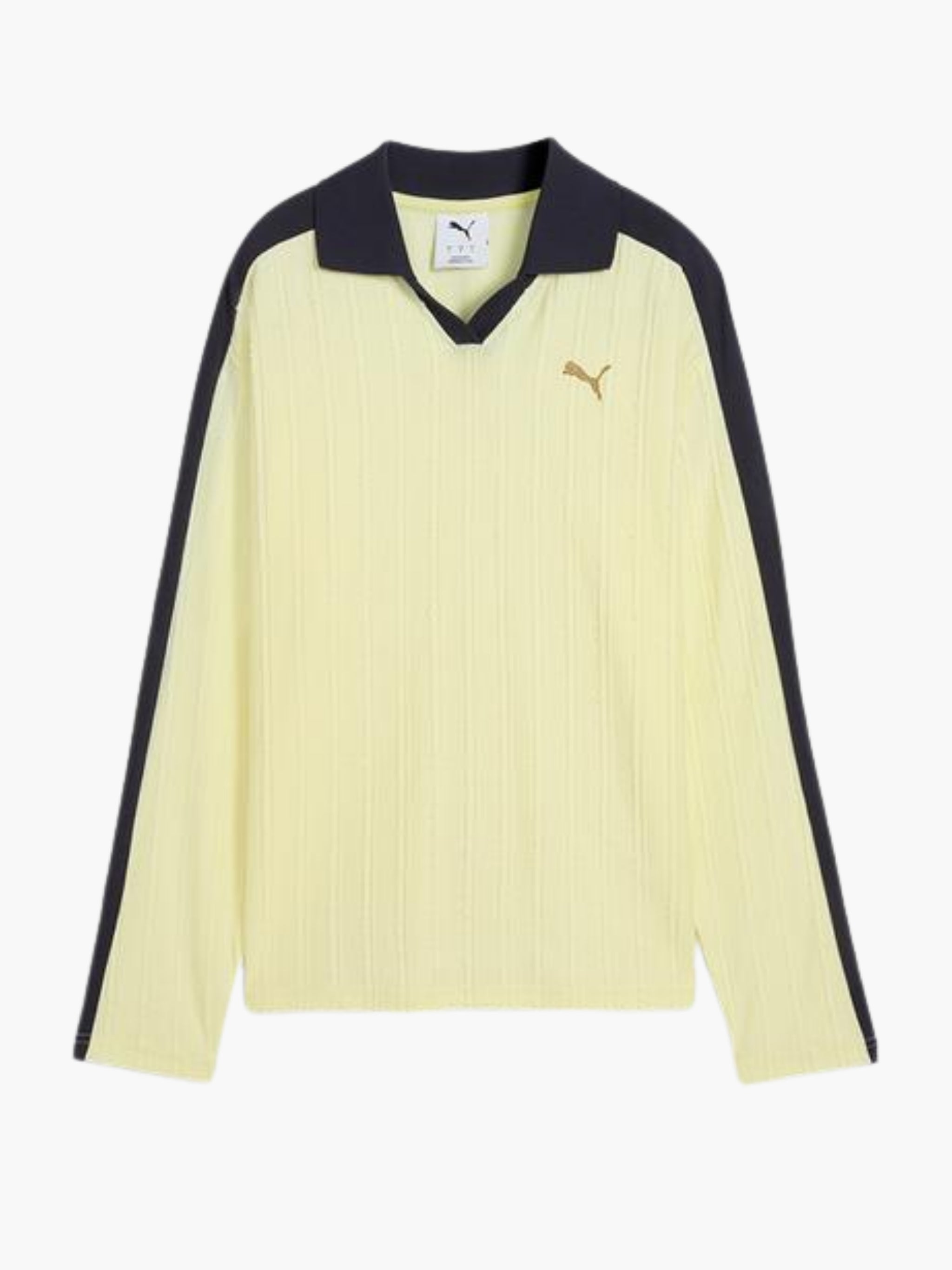 Puma Ladies Long Sleeve Golfer Cream-Navy